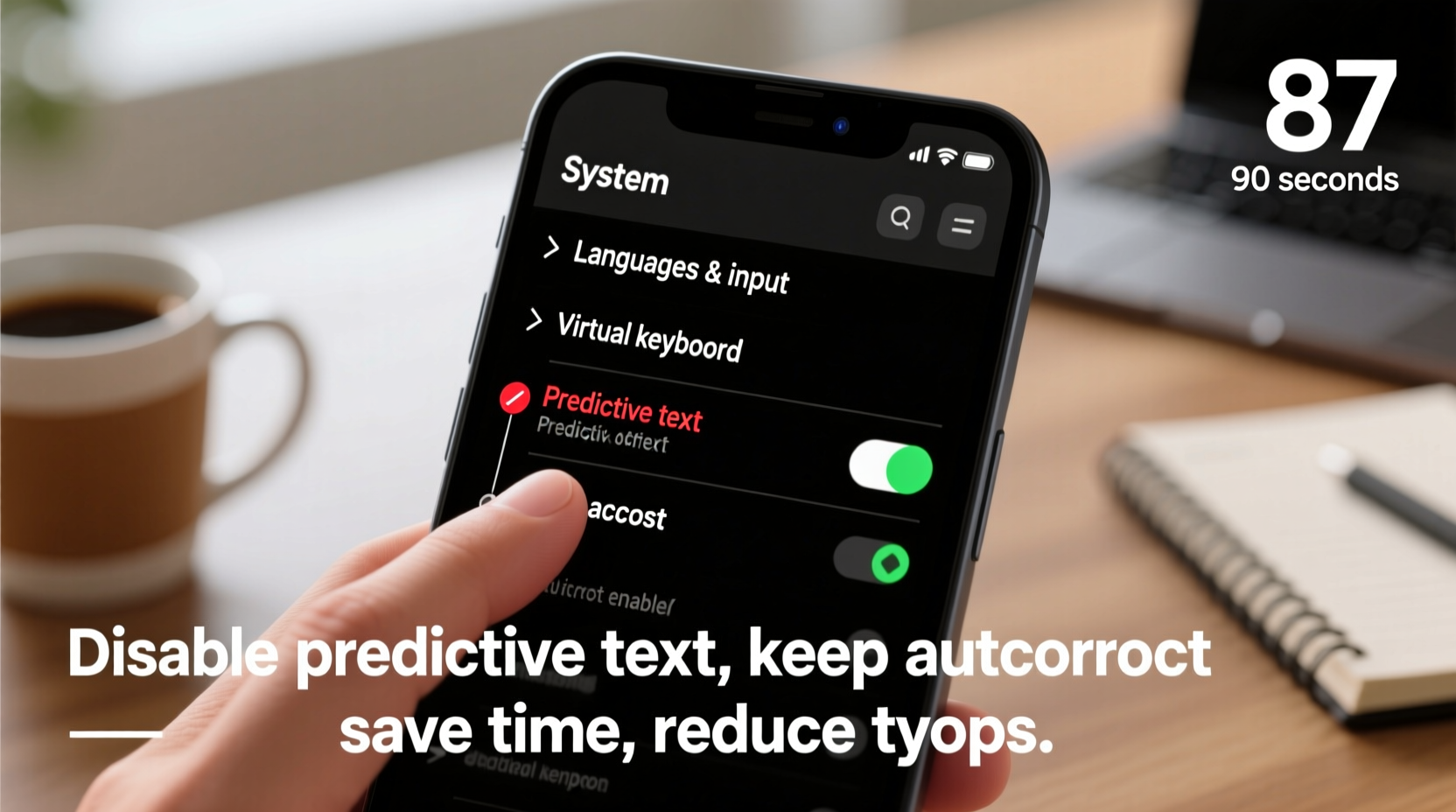 Disable Predictive Text on Android Without Turning Off Autocorrect