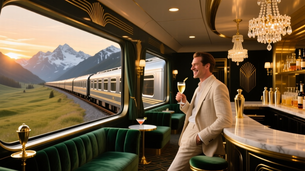 Luxury Trains With Ultra-Glamorous Bar Cars: Where Rail Travel Meets Champagne, Craft Cocktails, and Velvet-Clad Elegance