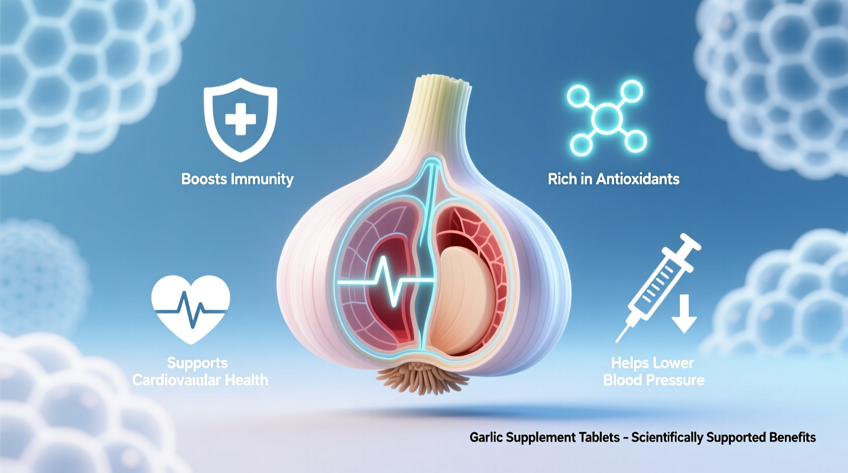 health benefits of garlic supplement tablets