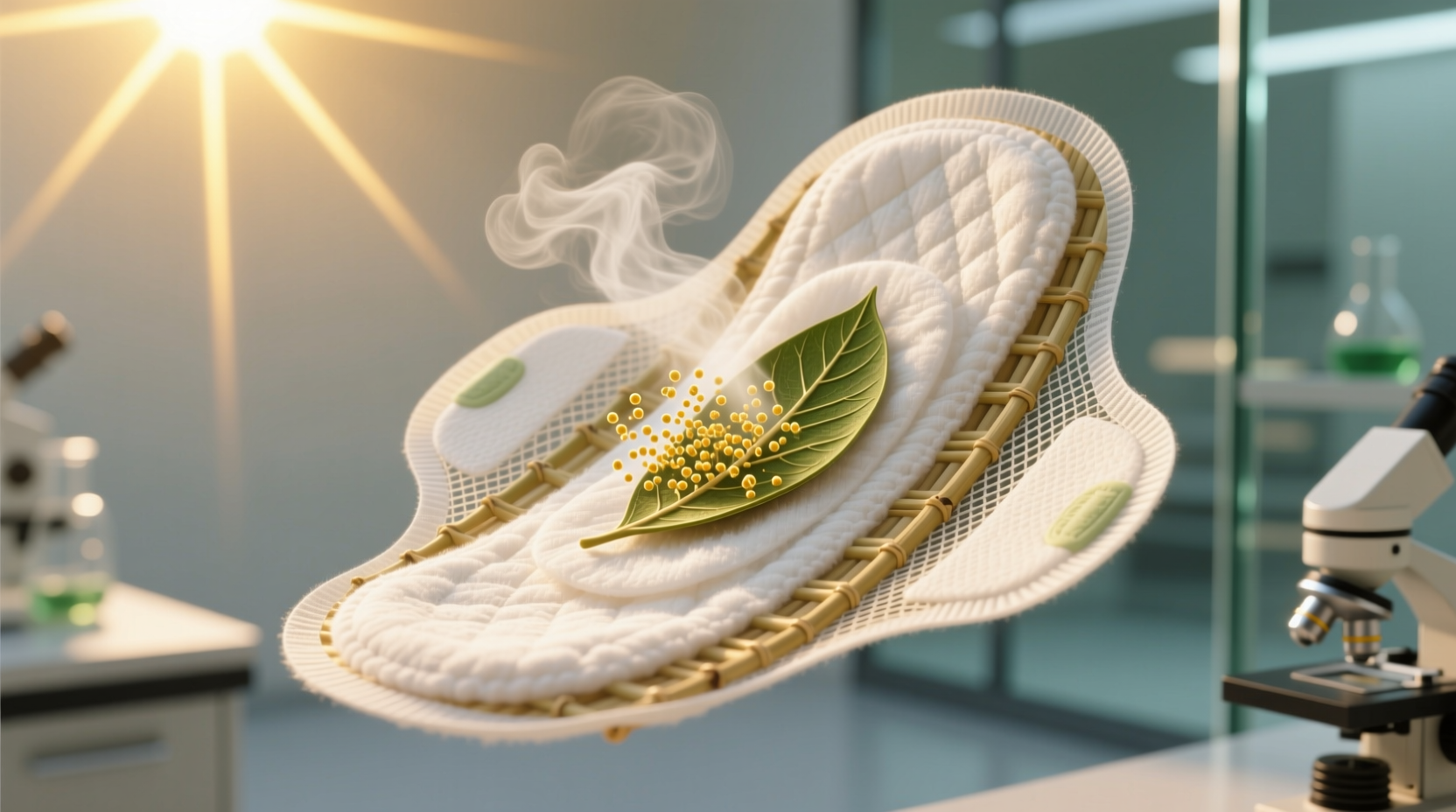 eco friendly cleaning sanitize pads with sun neem