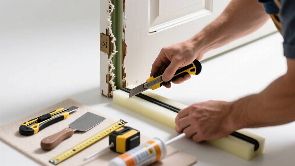 Fix Worn Bathroom Door Weatherstripping