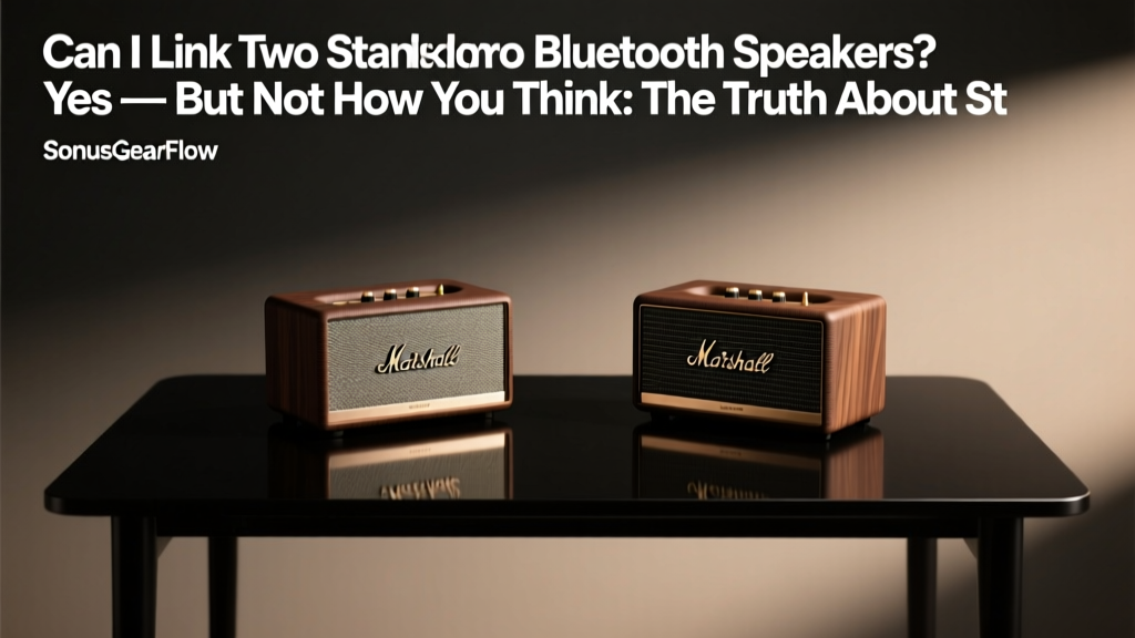 Marshall Stanmore Bluetooth Pairing: Truth & Fixes (2026)