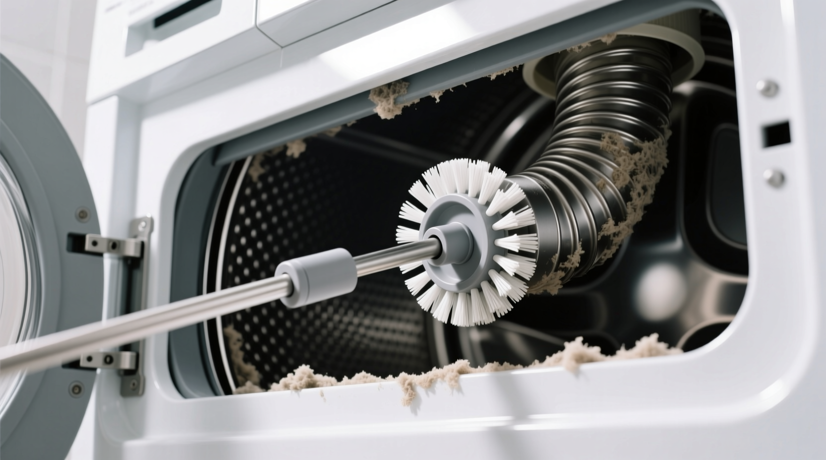 dryer vent cleaning brush vs robot