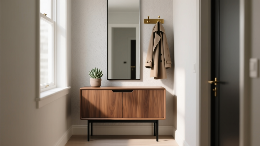 Best Entryway Cabinet Table for Narrow Foyers