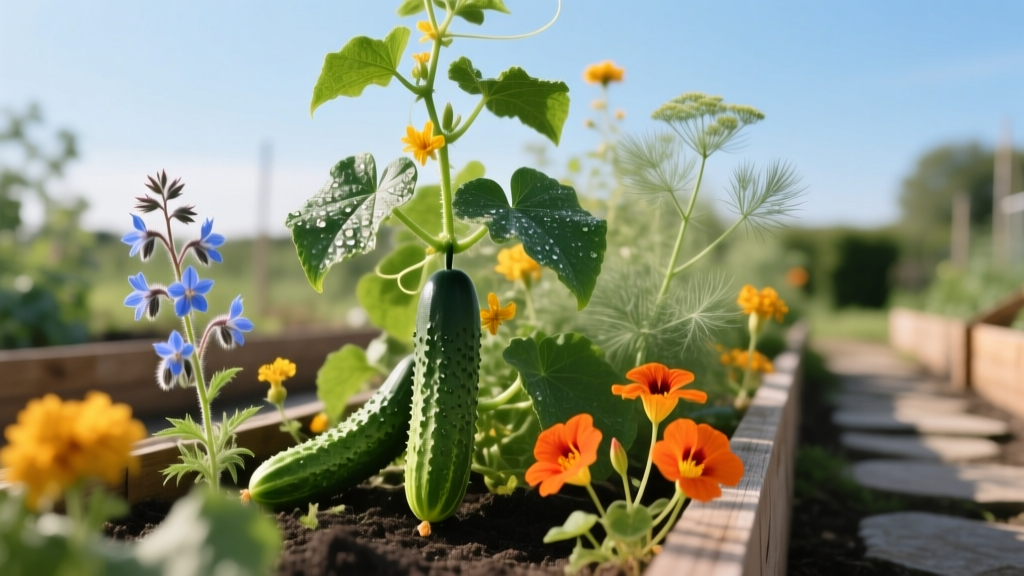 Best Cucumber Companion Plants for Yield & Pest Control