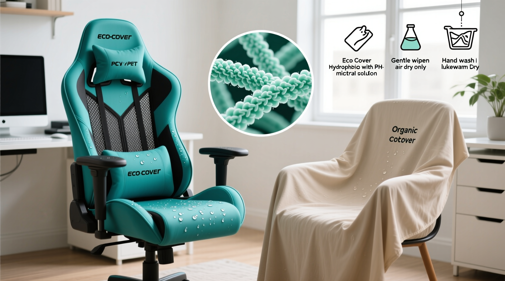 eco gaming chair covers vs organic cotton slipcovers