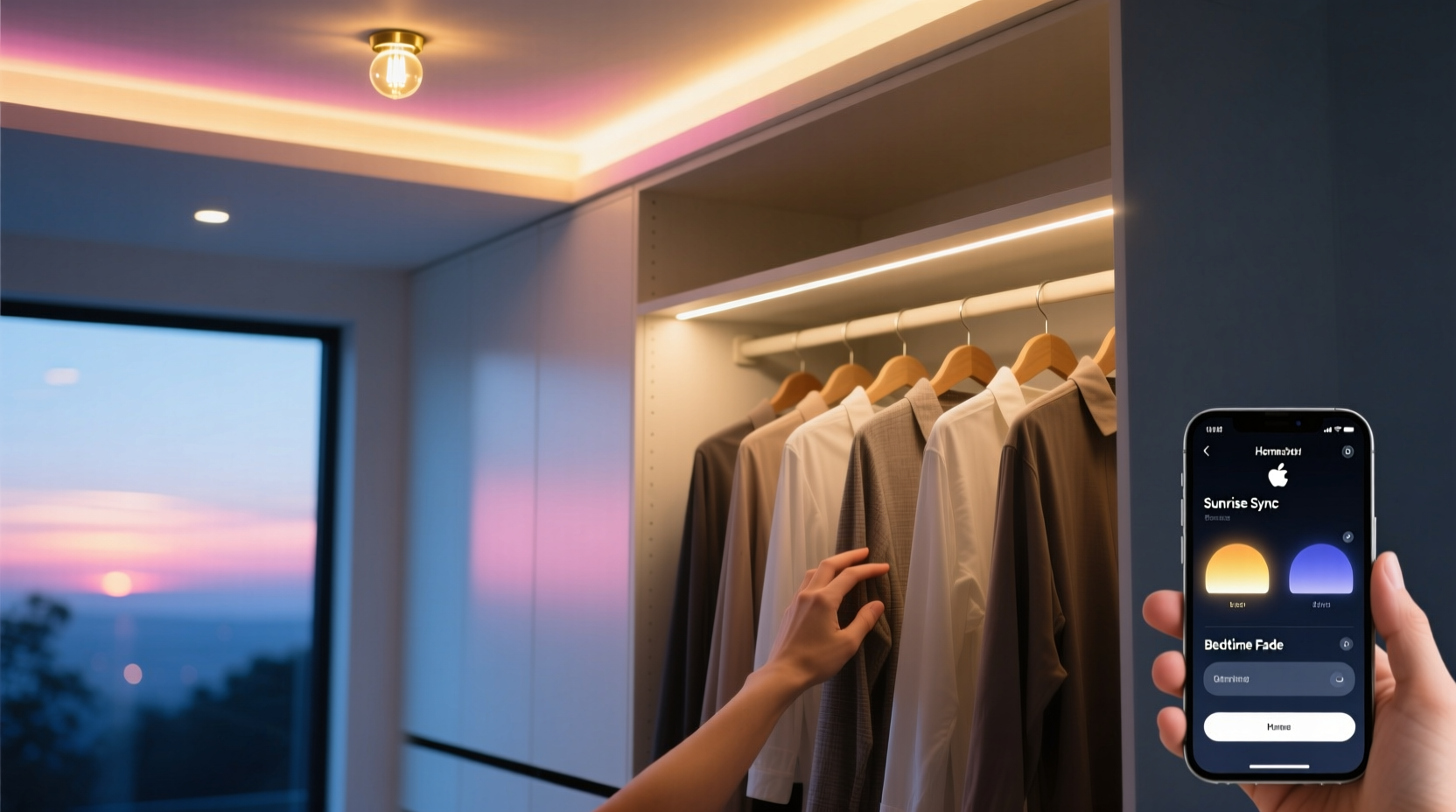 closet organization tips smart mood lighting