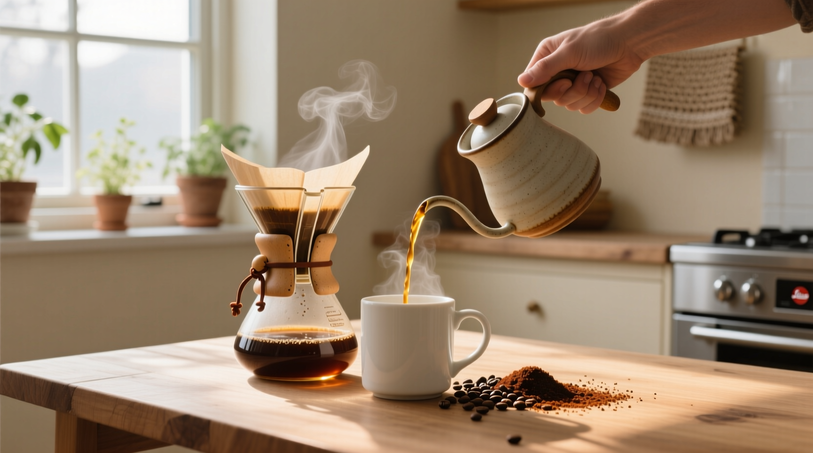 brew simple no electricity drip coffee with a chemex co