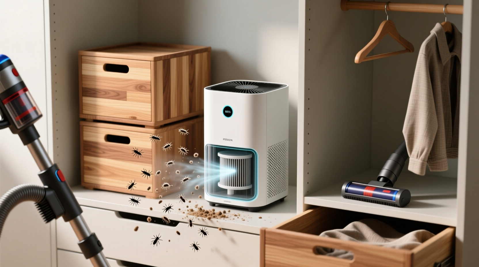 closet air purifiers dust mite myth or real tool