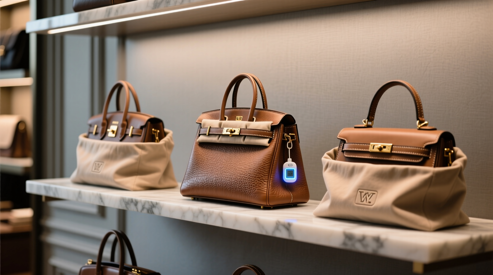 luxury handbag closet organization tips