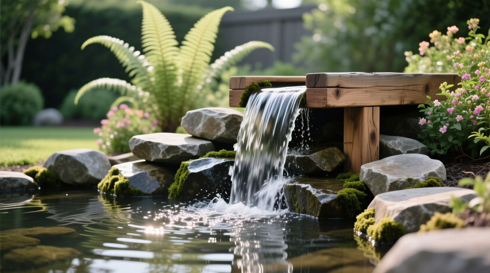 DIY Pond Waterfall Ideas: Build Your Serene Garden Feature, image size:1664x928
