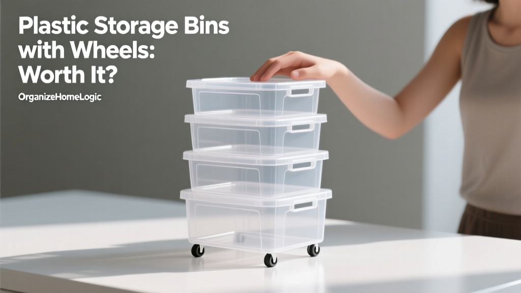 Plastic Storage Bins with Wheels: Worth It?