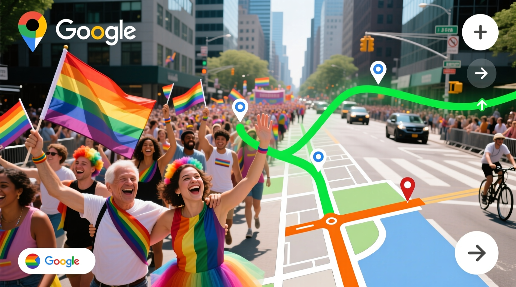 google maps adds pride parade routes to traffic data th