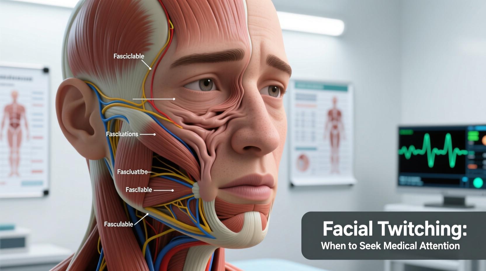 why does my face twitch randomly and when should you see a doctor