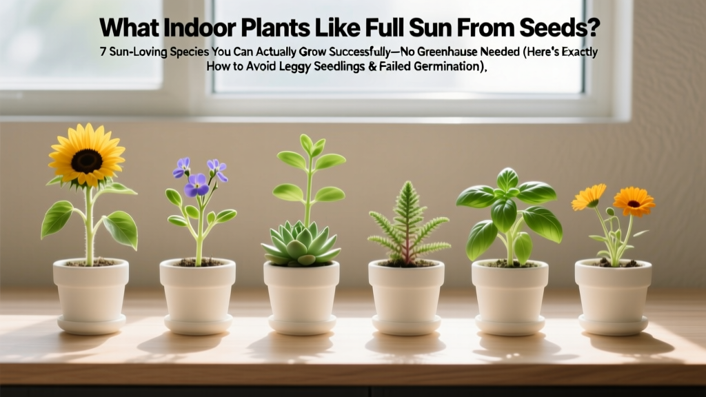 What Indoor Plants Like Full Sun From Seeds (2026)