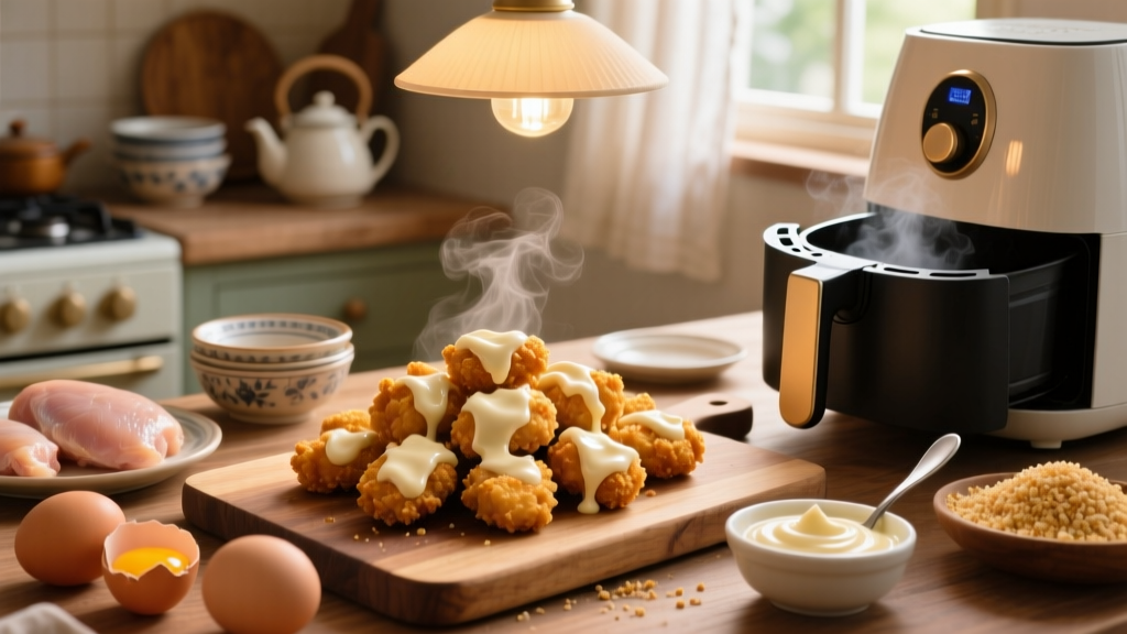 Air Fryer Chicken Nuggets with Mayo (Crispy & Easy!)