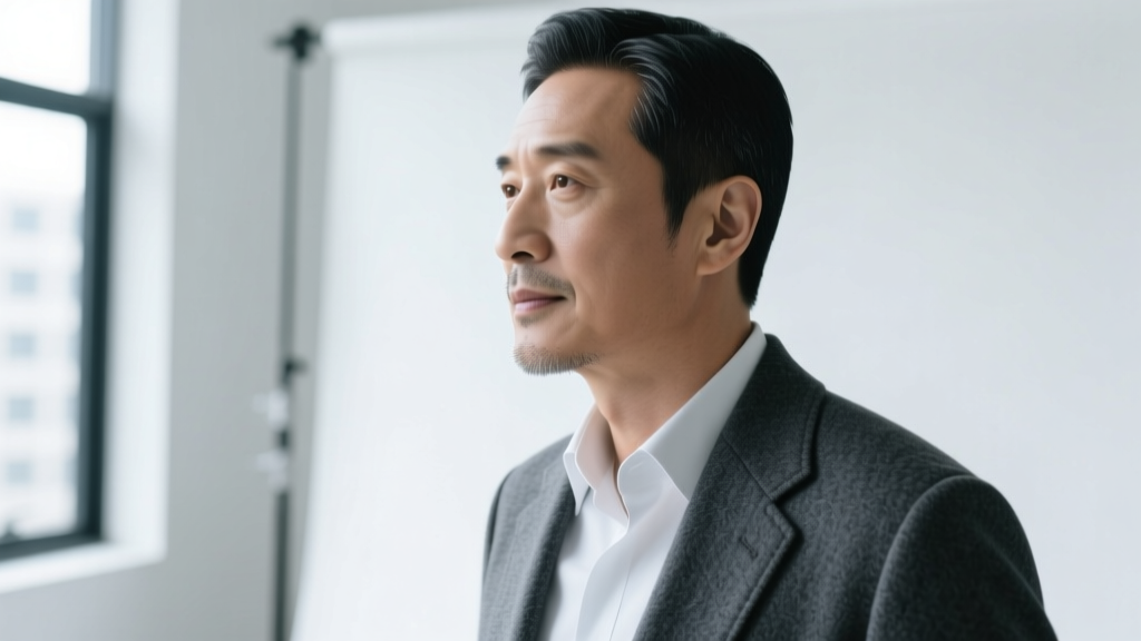 Side profile of a man