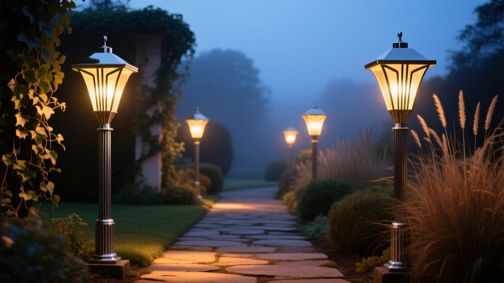 Retrofit 1950s Aluminum Post Light for Modern LED