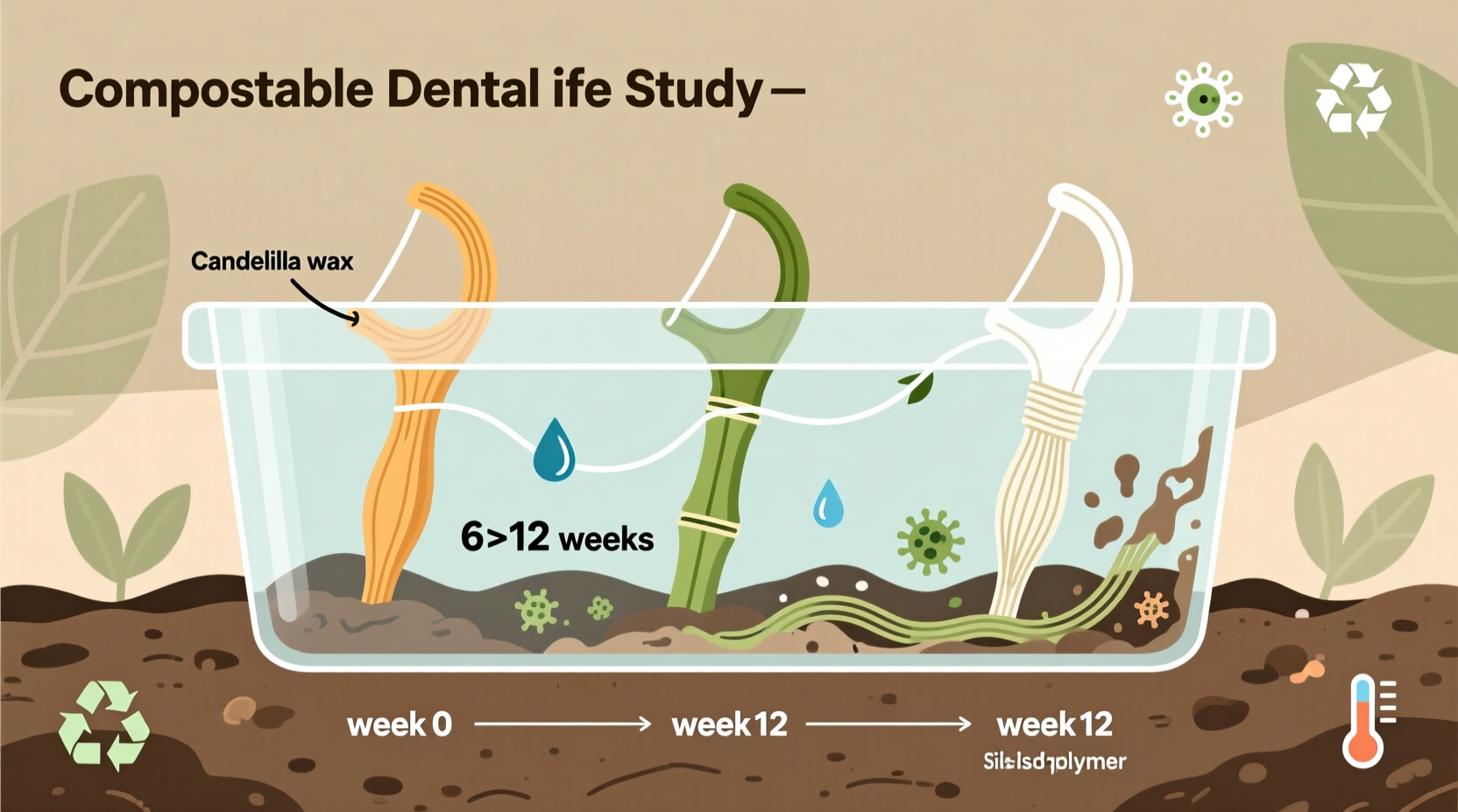 compostable dental floss breakdown comparison