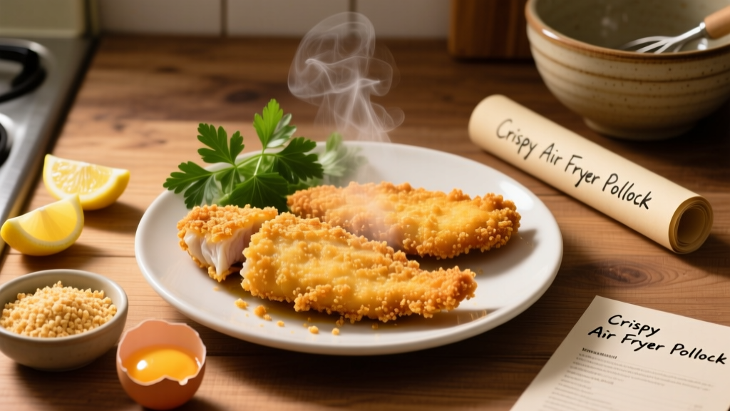 Crispy Air Fryer Breaded Pollock (145°F Perfect)