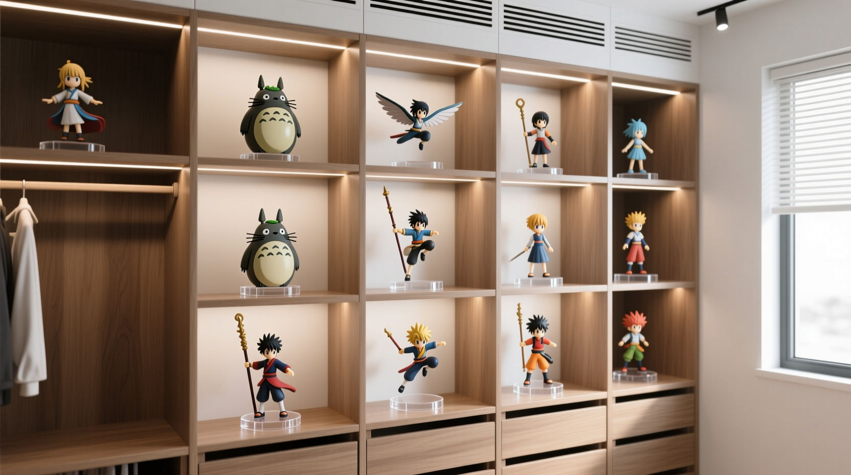 anime figure closet integration tips