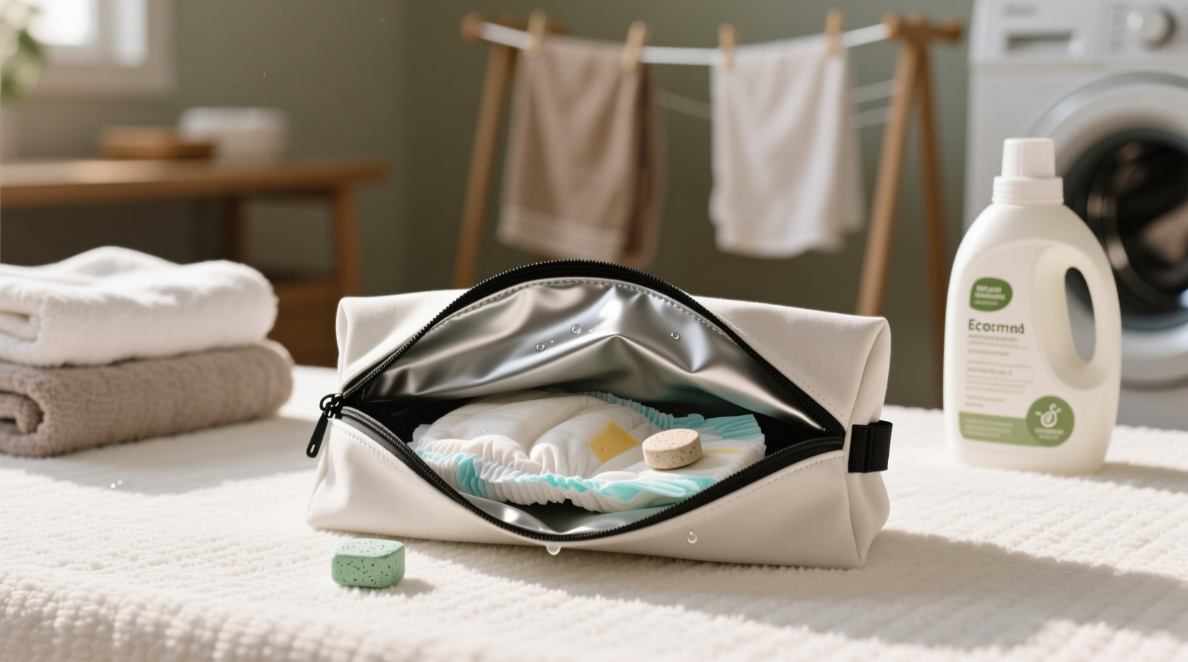 how to deodorize a cloth diaper wet bag safely