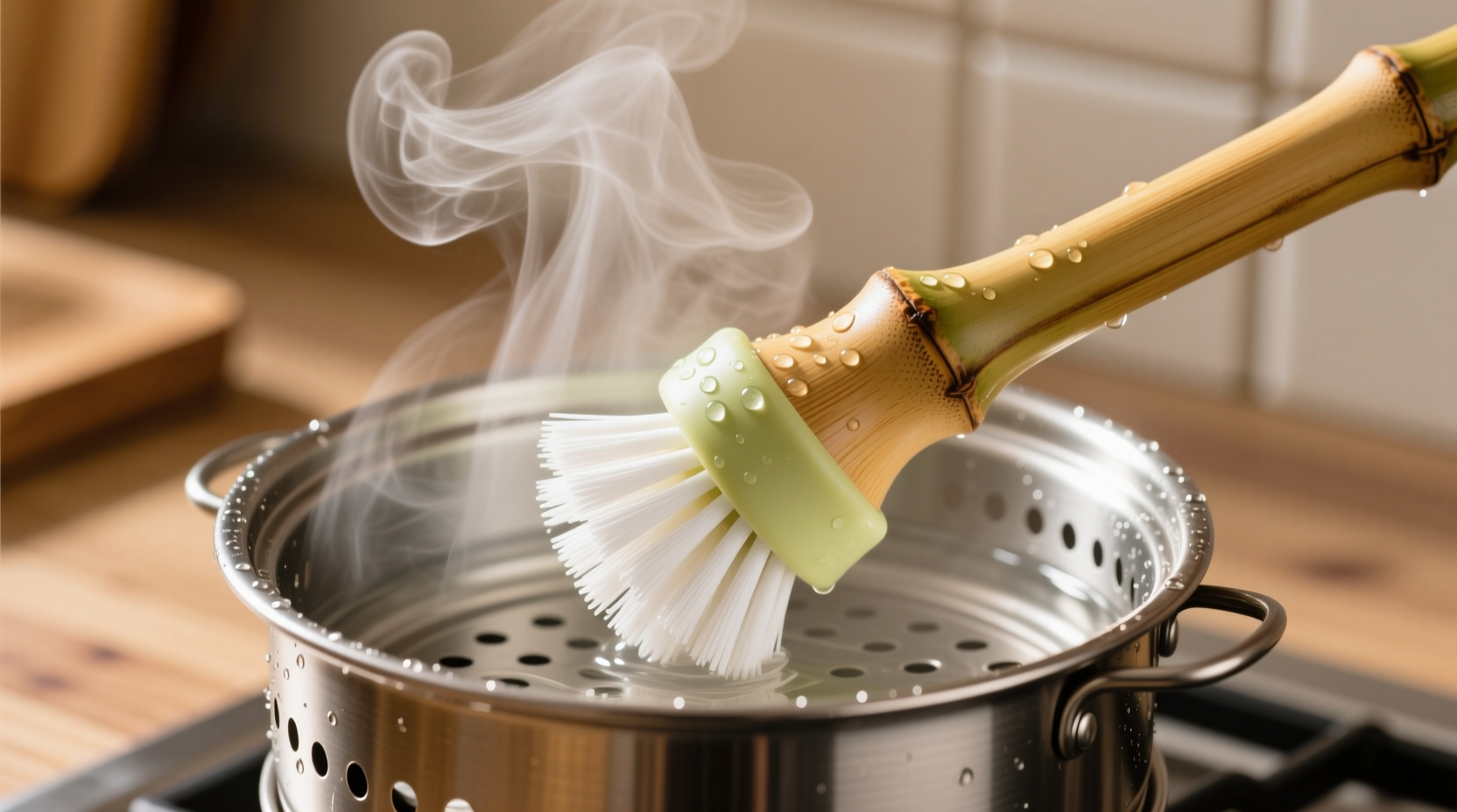 eco friendly cleaning tips steam sanitize baby brushes safely