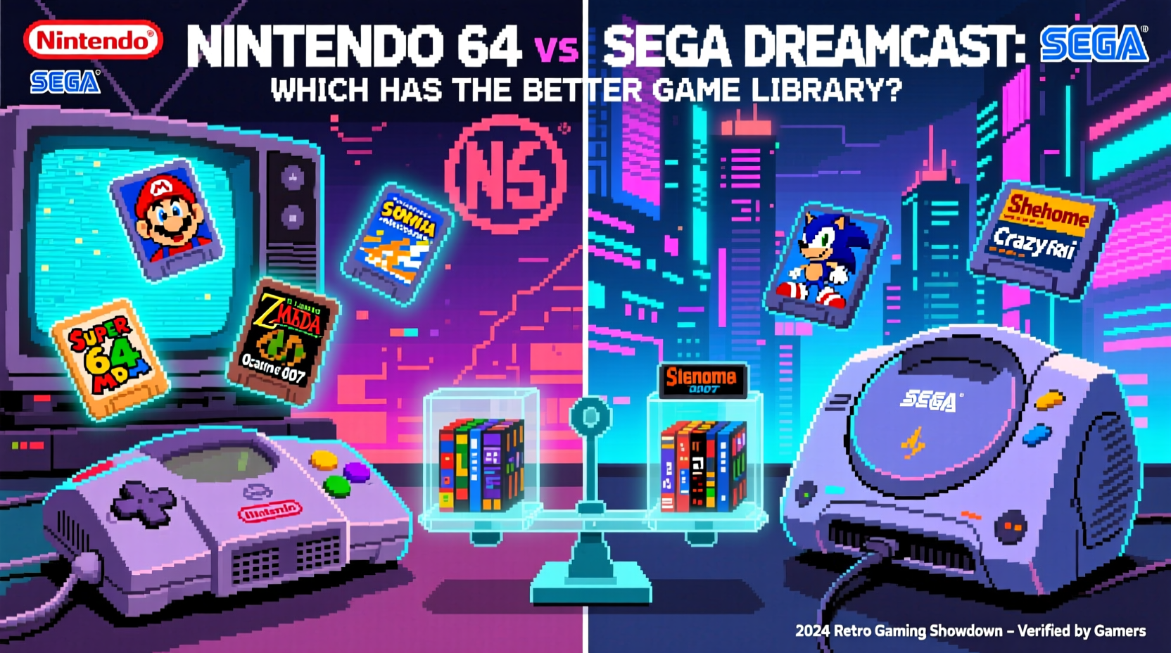 nintendo 64 vs sega dreamcast which retro console has the better game library