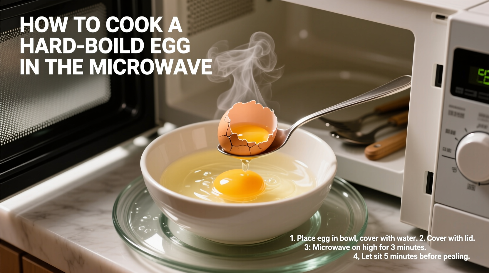 how to cook an egg in the microwave hard boiled
