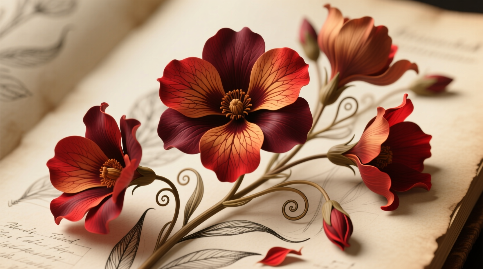 reddish brown flowers