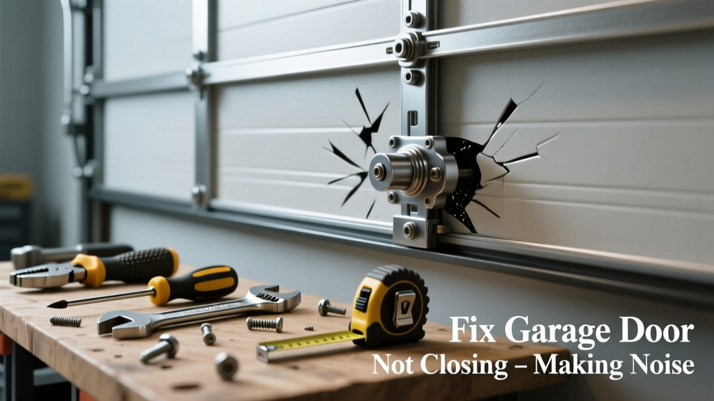 Fix Garage Door Not Closing & Making Noise