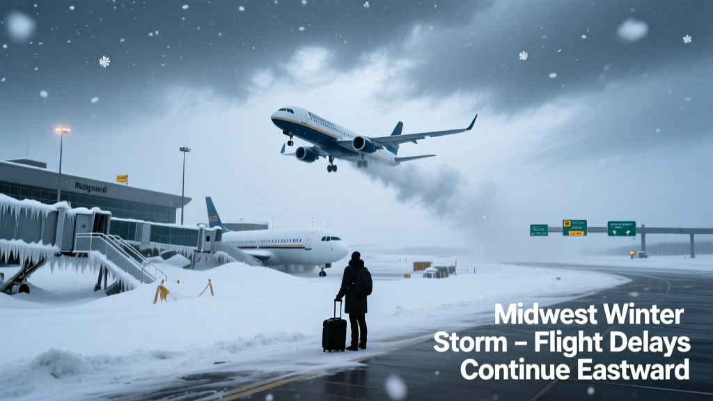 Winter Storm Atlas Disrupts Midwest Air Travel and Accelerates Toward Northeast Corridor