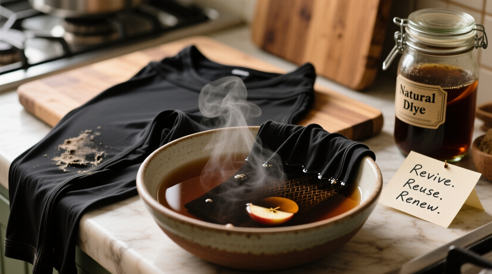 revive faded black athletic wear at home
