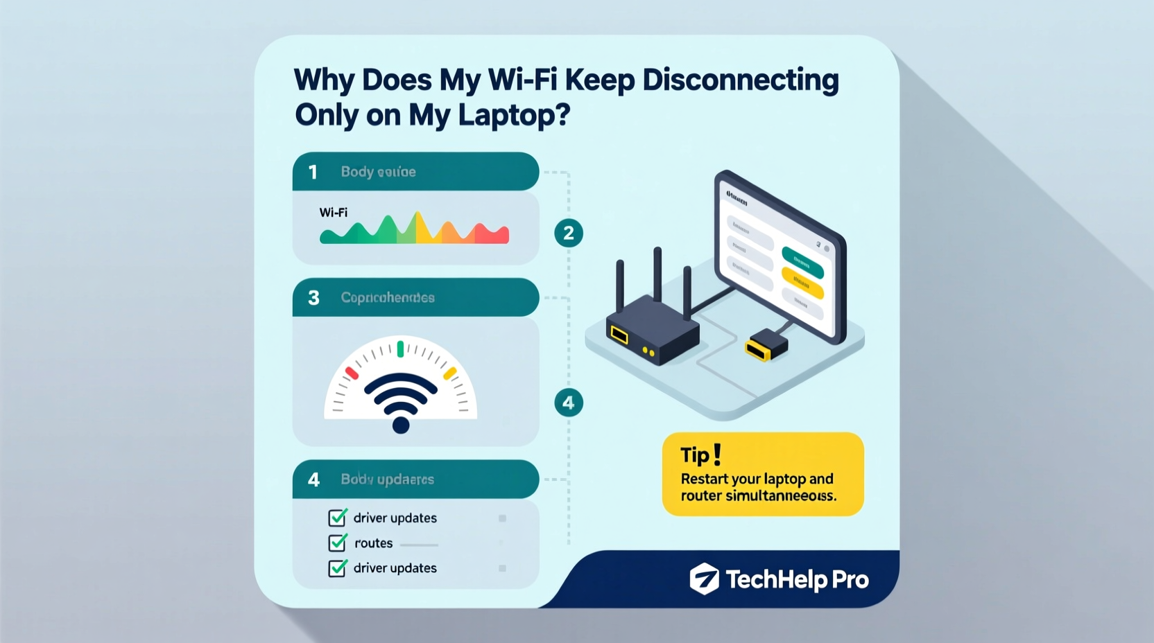 why does my wifi keep disconnecting only on my laptop troubleshooting guide