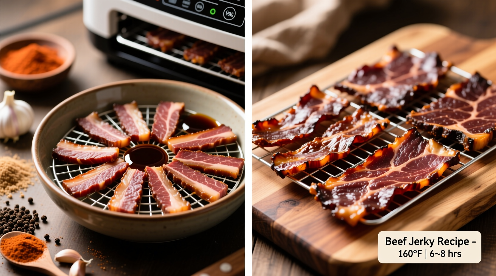 how do you make beef jerky in a food dehydrator