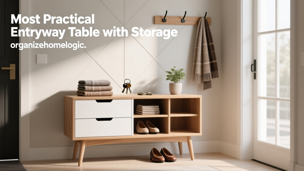Best Entryway Table with Storage for Small Spaces