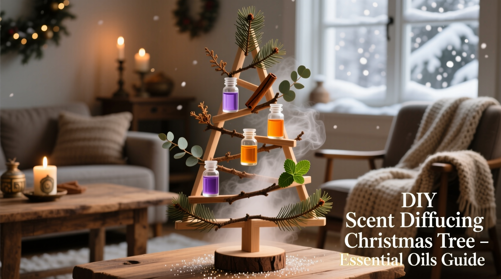 how to create a scent diffusing christmas tree with essential oils