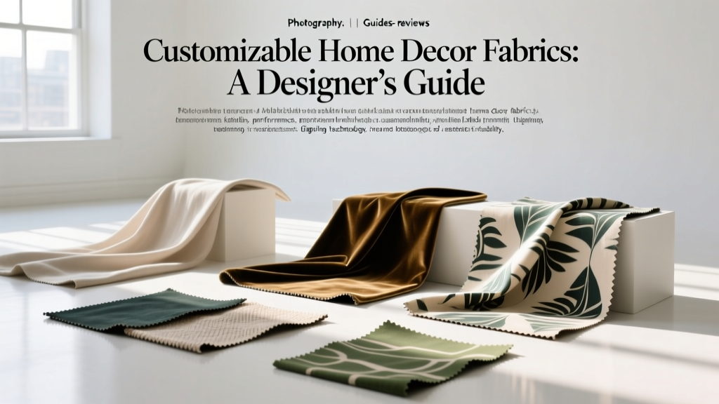 Customizable Home Decor Fabrics: A Designer’s Guide