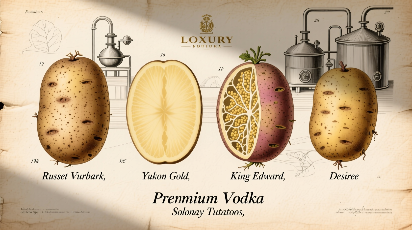 Potato varieties used in vodka production