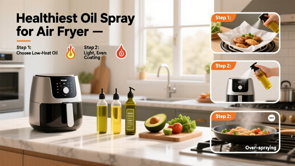 Healthiest Oil Spray for Air Fryer: Science-Backed Guide