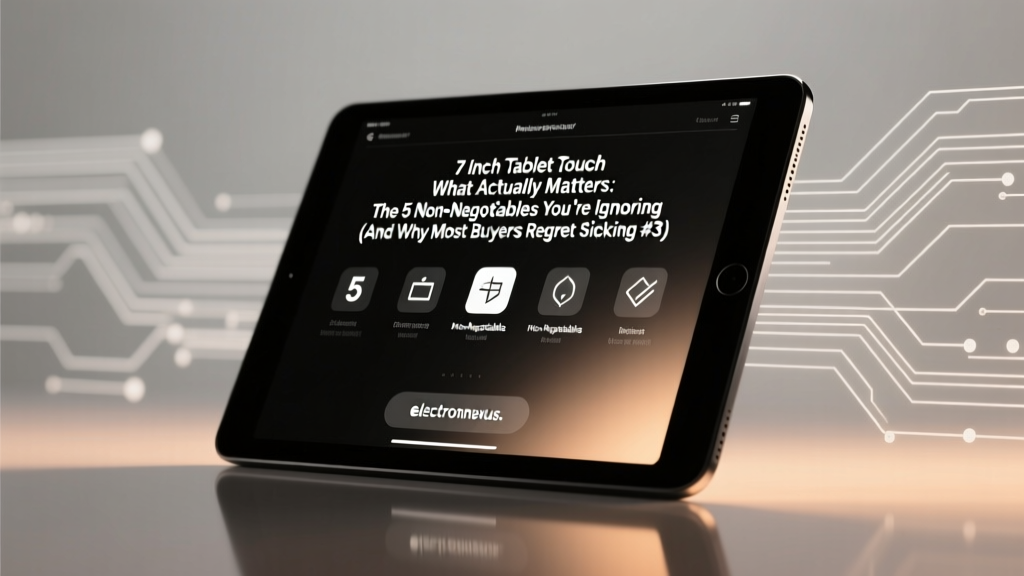 7 Inch Tablet Touch What Actually Matters: The 5 Non-Negotiables You’re Ignoring (And Why Most Buyers Regret Skipping #3)