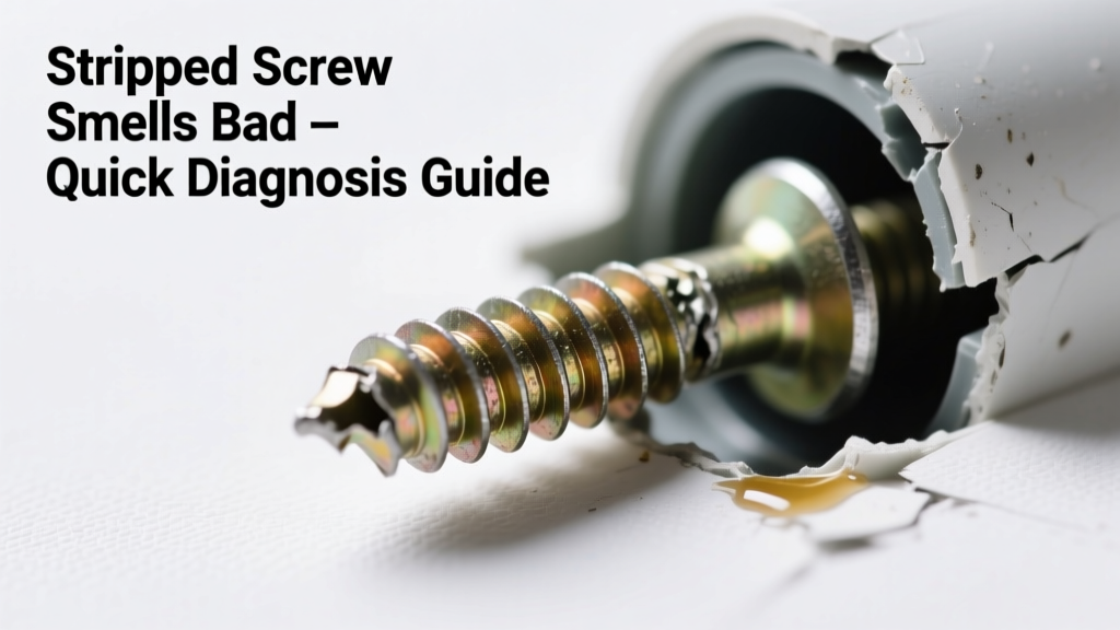 Stripped Screw Smells Bad: Quick Diagnosis Guide