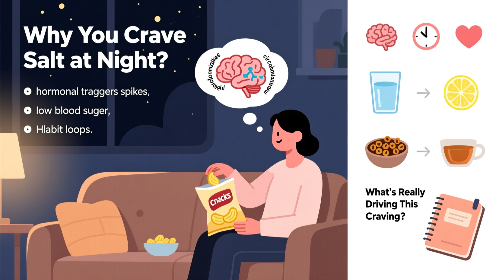 Why Do I Crave Salty Snacks At Night And How To Curb Late Night Munchies