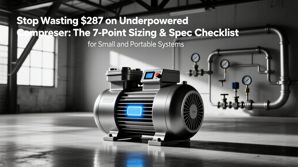 Small Portable Air Compressor Sizing Checklist