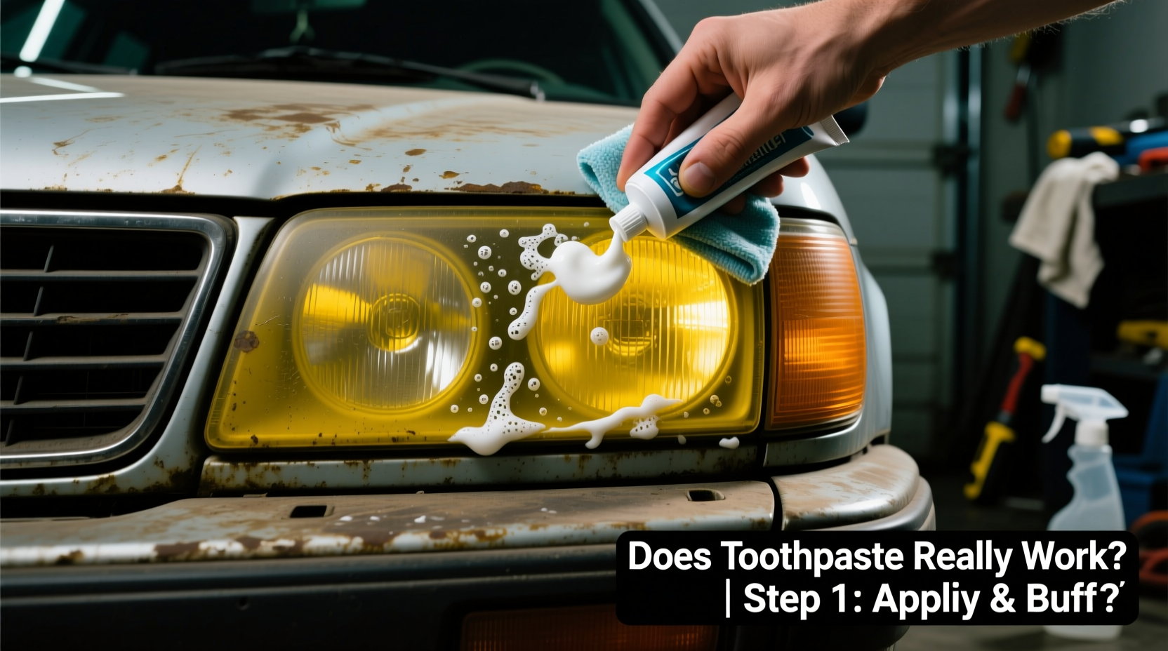 how to restore faded headlights with toothpaste does it work
