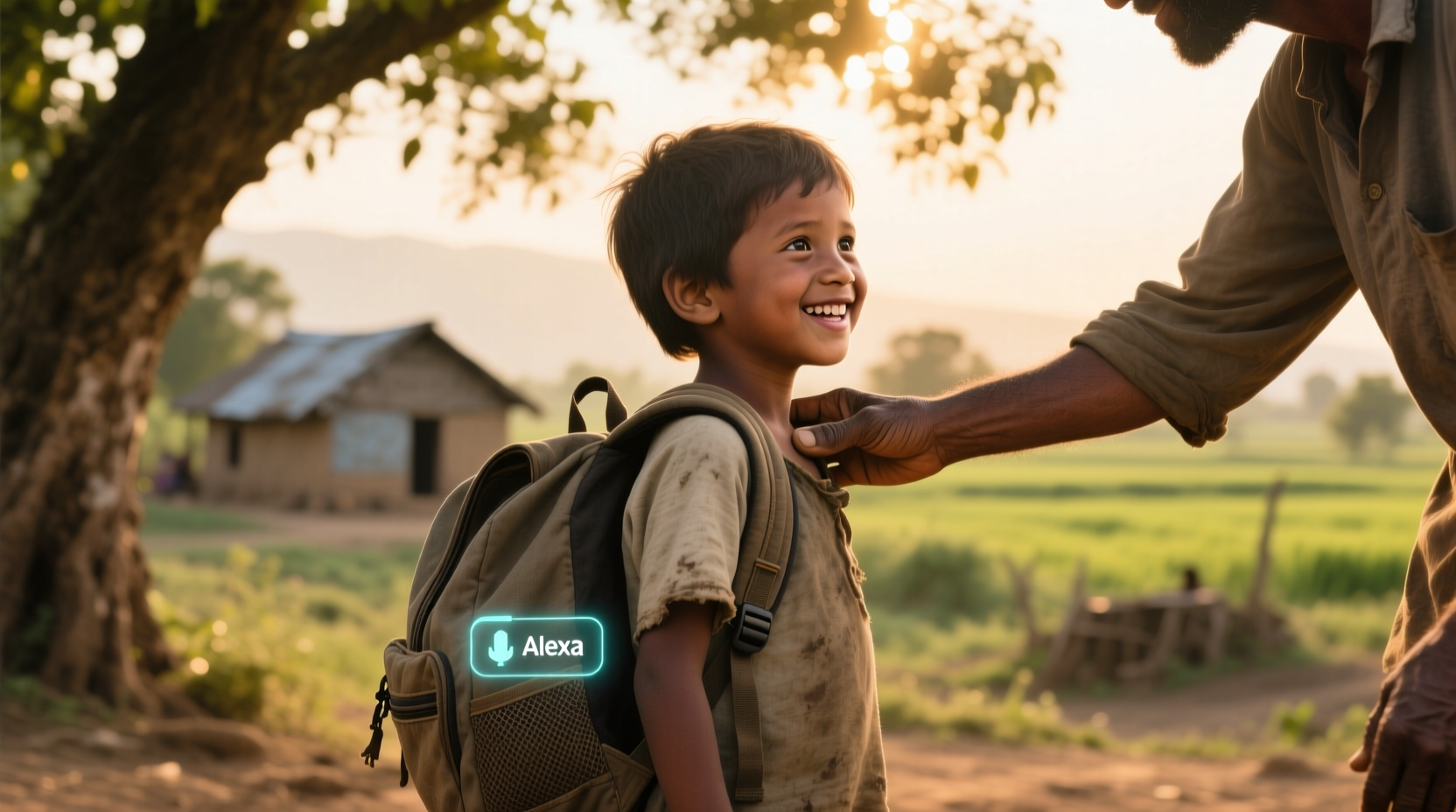 use alexa to donate a backpack to a child in need