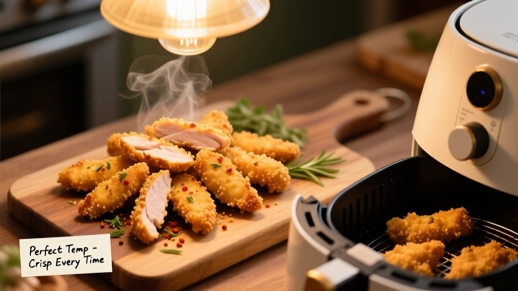 Air Fryer Chicken Tenders: Perfect Temp & Crisp Every Time