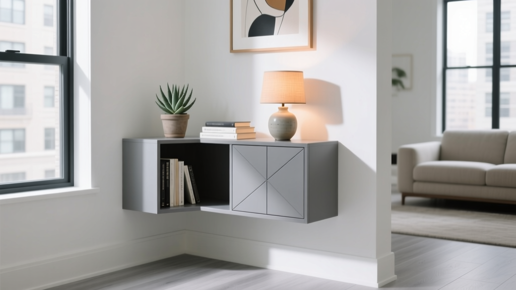 Where to Find a Grey Corner Shelf Unit (Renter-Friendly!)