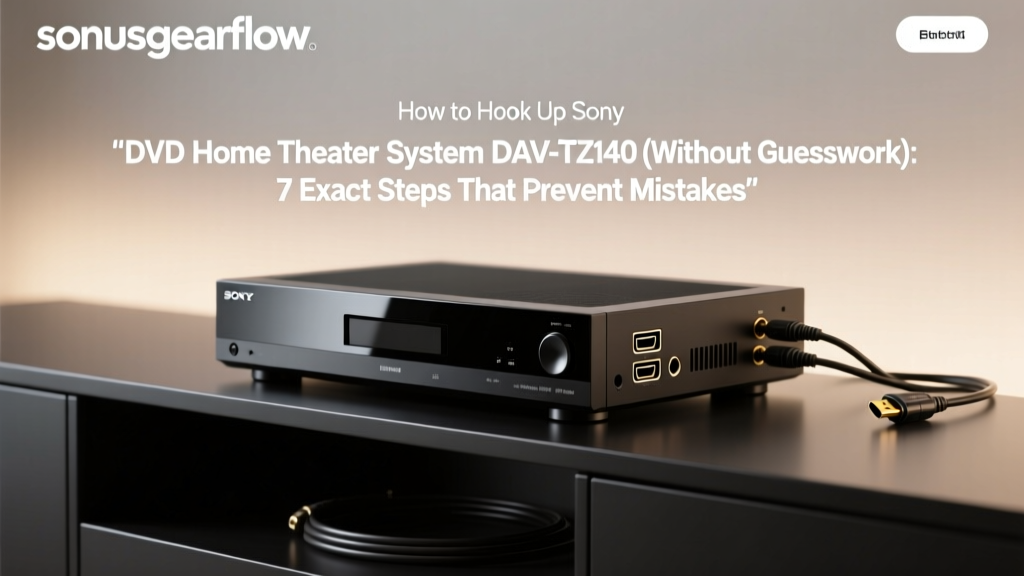 Sony DAV-TZ140 Setup: 7 Steps to Fix Audio & HDMI Issues