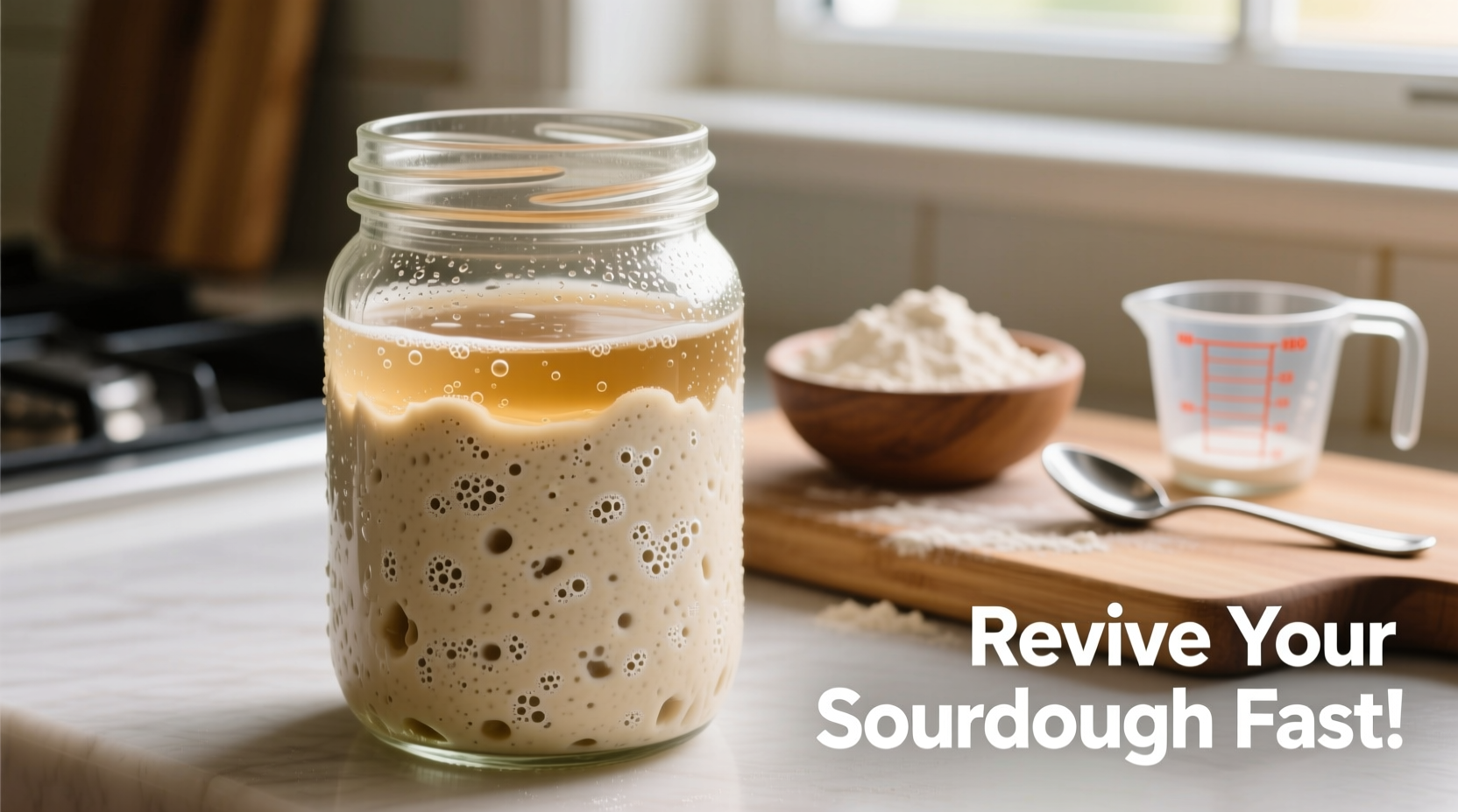 why is my sourdough starter not bubbling and how to revive it fast